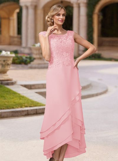 Vintage Inspired Scoop Neck Tiered Skirt Mother Of The Bride Dresses With Convertible Shawl