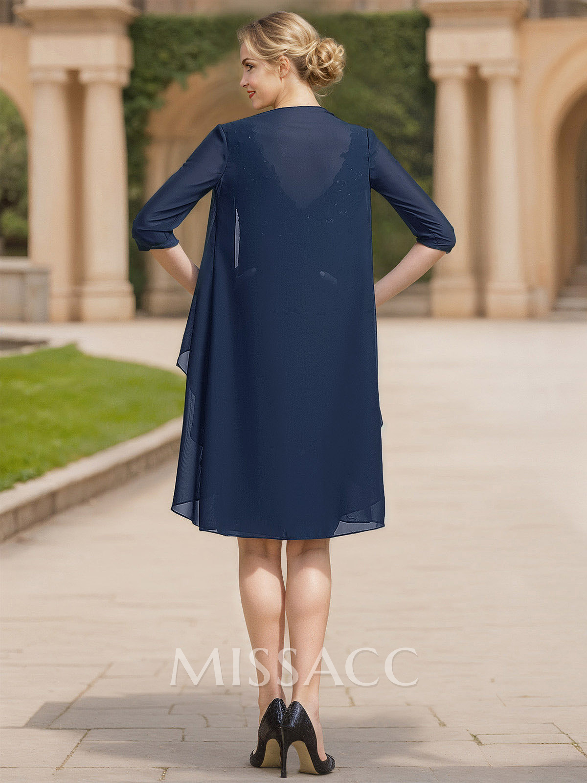 Exquisite V-Neck Beaded Lace Applique Mother Of The Bride Dresses With Jacket