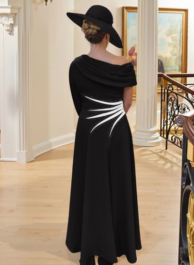 Unique A-Line Ruched One-Shoulder Mother Of The Bride Dresses