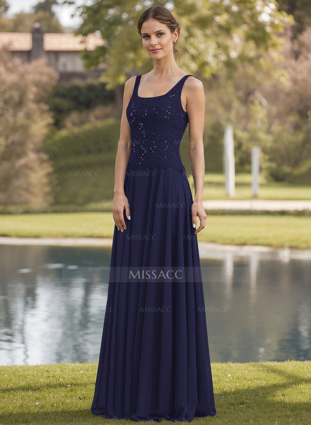 関送込☆色展開多数★1枚で着れる素敵な Scallop A-Line Dress Enchanting Scallop A-Line Dress | Elegant Style | WISKII Active