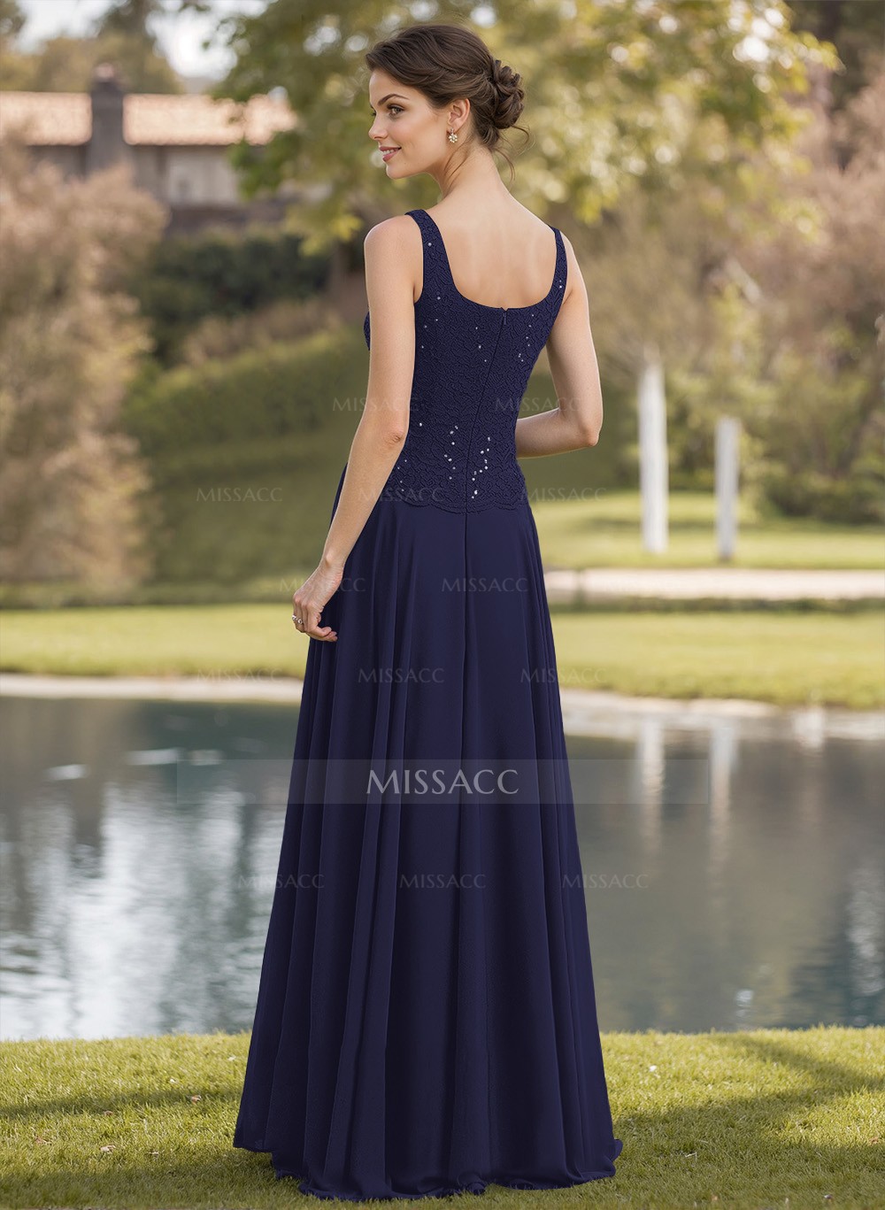 購入者決定済　Back Lace-Up Long Dress La Femme 31334 - Open Lace Up Back Long Prom Dress – Couture