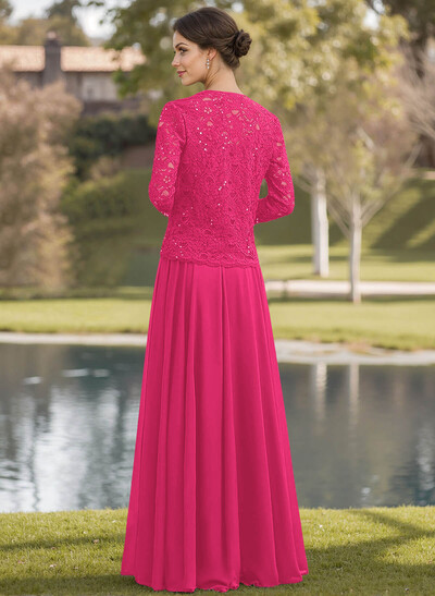 Sparkle A-Line Square Neckline Mother Of The Bride Dresses With Lace Jacket