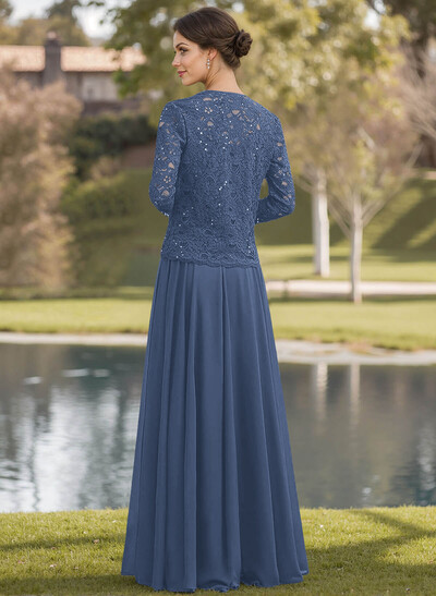 Sparkle A-Line Square Neckline Mother Of The Bride Dresses With Lace Jacket