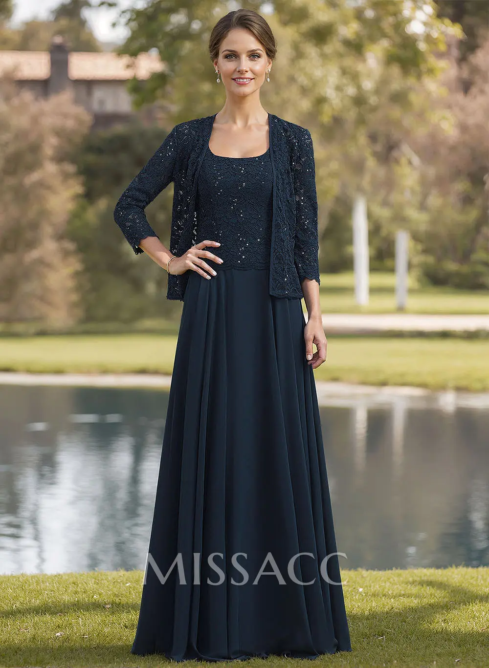 blue linen midi dress Navy Blue Cotton Linen Paneled A-Line Midi Dress 60