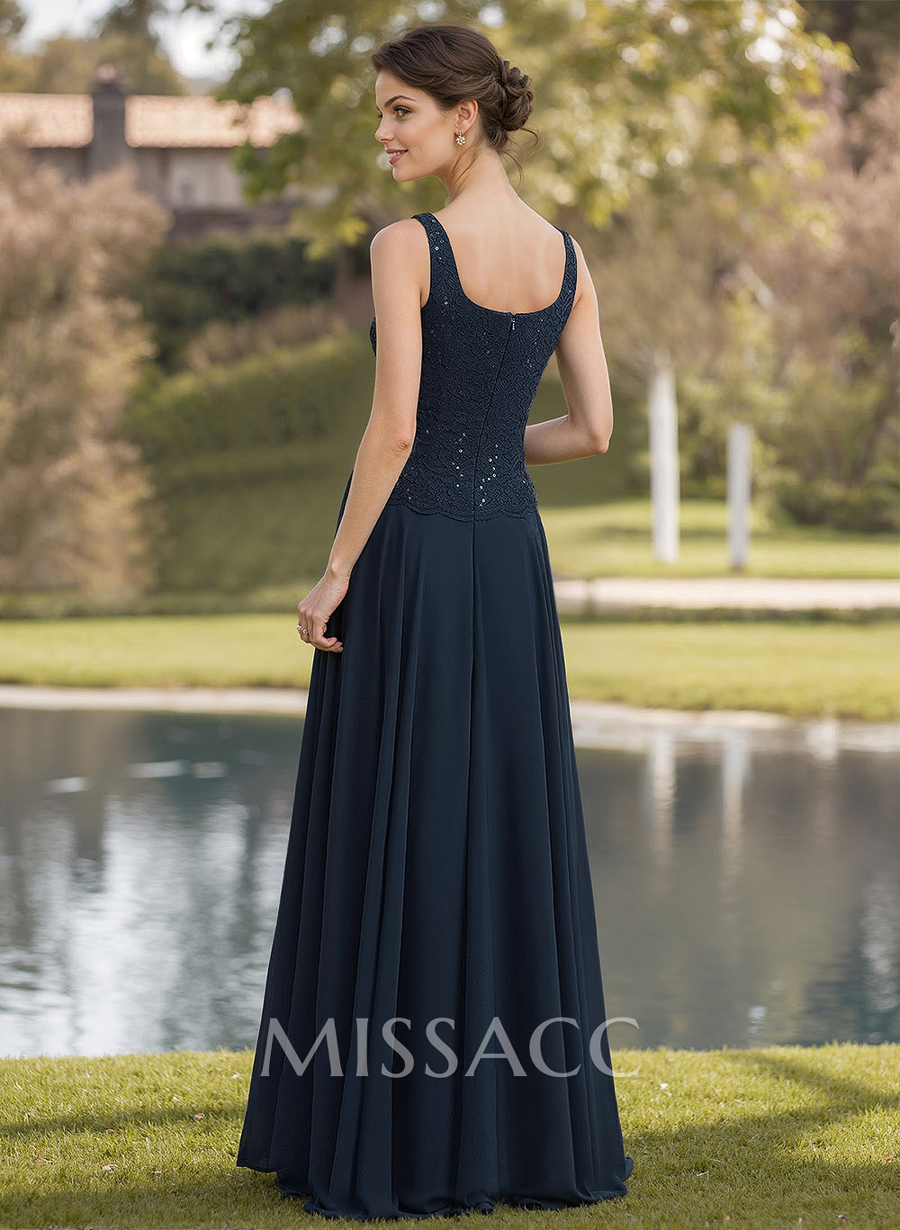 Sparkle A-Line Square Neckline Mother Of The Bride Dresses With Lace Jacket