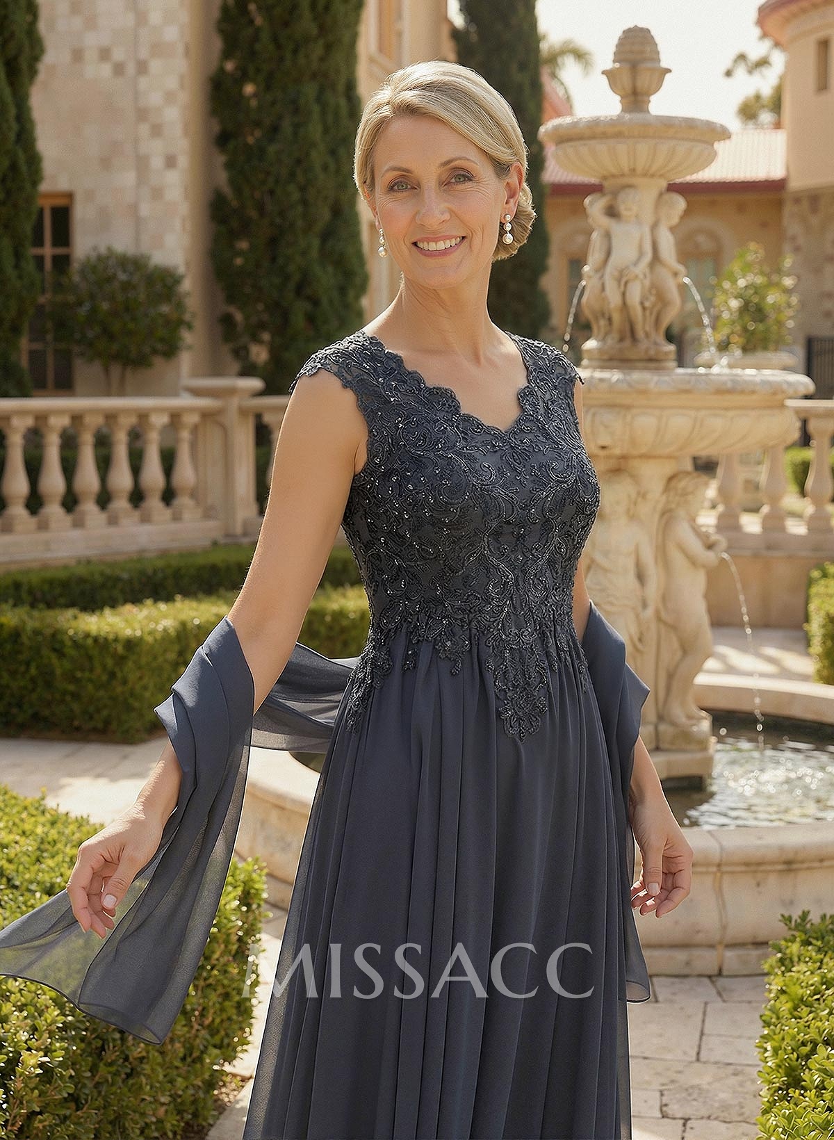 Exquisite A-Line V-Neck Floral Lace Mother Of The Bride Dresses With Wrap Exquisite A-Line V-Neck Floral Lace Mother Of The Bride Dresses With Wrap
