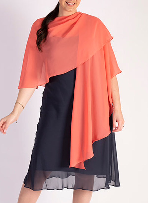 Open Front Chiffon Special Occasion Scarf Shawl