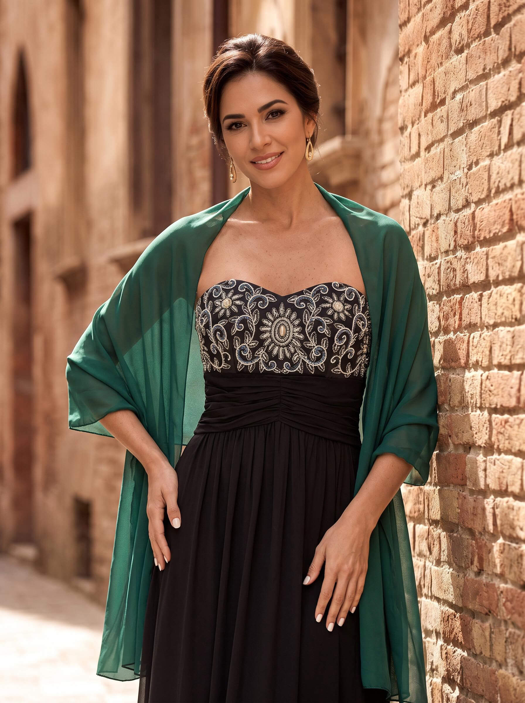 Chiffon Open Front Special Occasion Wedding Wrap & Shawl Chiffon Open Front Special Occasion Wedding Wrap & Shawl