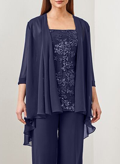 Chiffon 3/4 Sleeves Special Occasion Cocktail Wrap