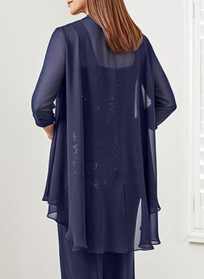 Chiffon 3/4 Sleeves Special Occasion Cocktail Wrap