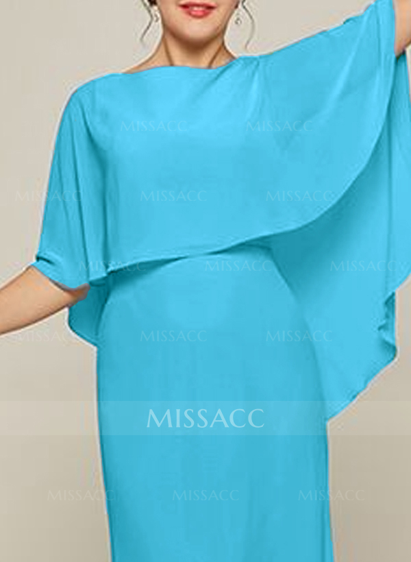 Pullover Special Occasion Scoop Neck Chiffon Cape