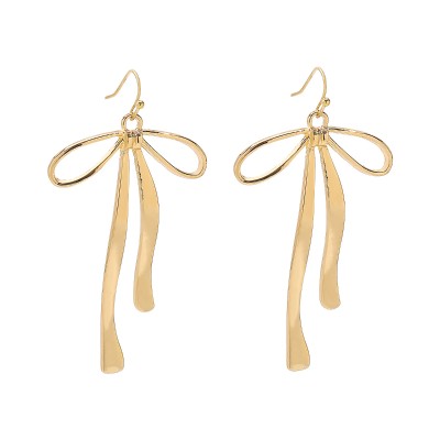 Elegant Bowknot Dangle Earrings