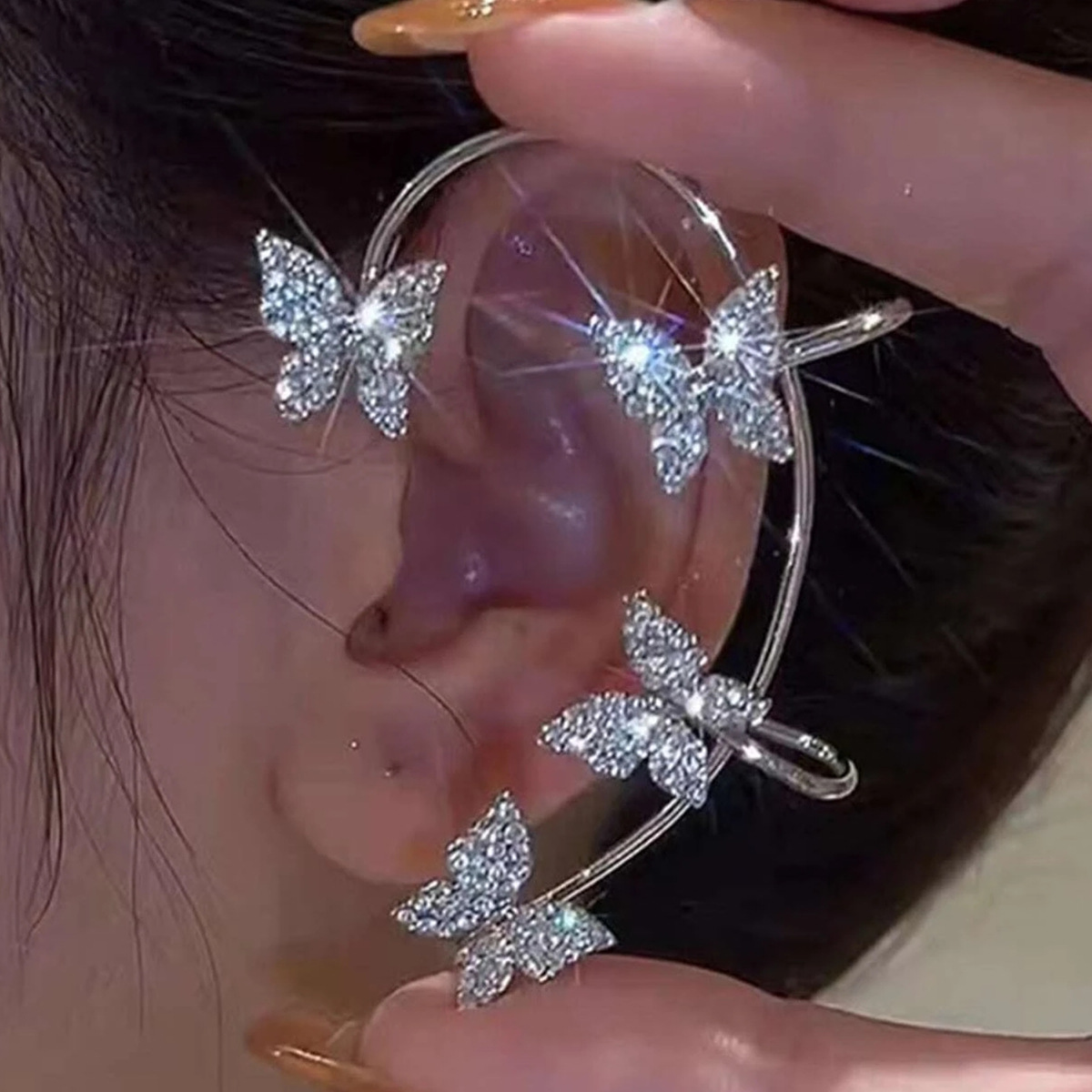 Gorgeous Rhinestone Ear Climbers