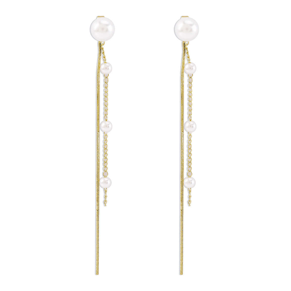 Pearl Tassels Dangle Earrings