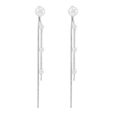 Pearl Tassels Dangle Earrings