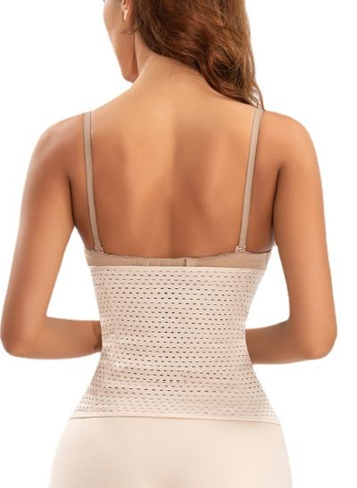 Chinlon Breathable Buttoned Corset Shapewear