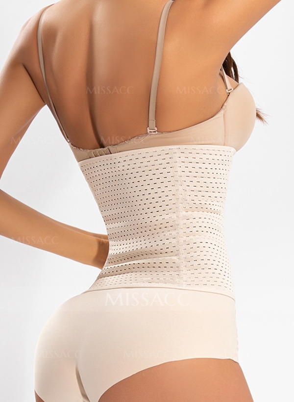 Chinlon Breathable Buttoned Corset Shapewear