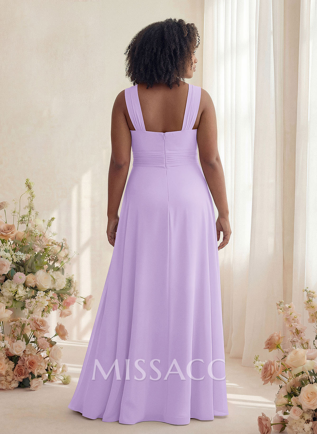 Classic Halter Sleeveless A-Line Floor-Length Chiffon Bridesmaid Dresses Classic Halter Sleeveless A-Line Floor-Length Chiffon Bridesmaid Dresses
