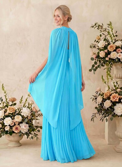 Minimalistic A-Line Halter Sleeveless Chiffon Bridesmaid Dresses With Bare Back