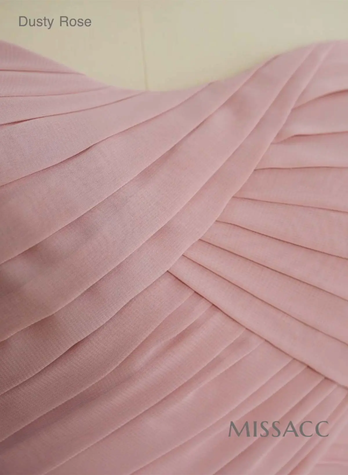 Modest A-Line Spaghetti Straps Ruched Waist Chiffon Bridesmaid Dresses