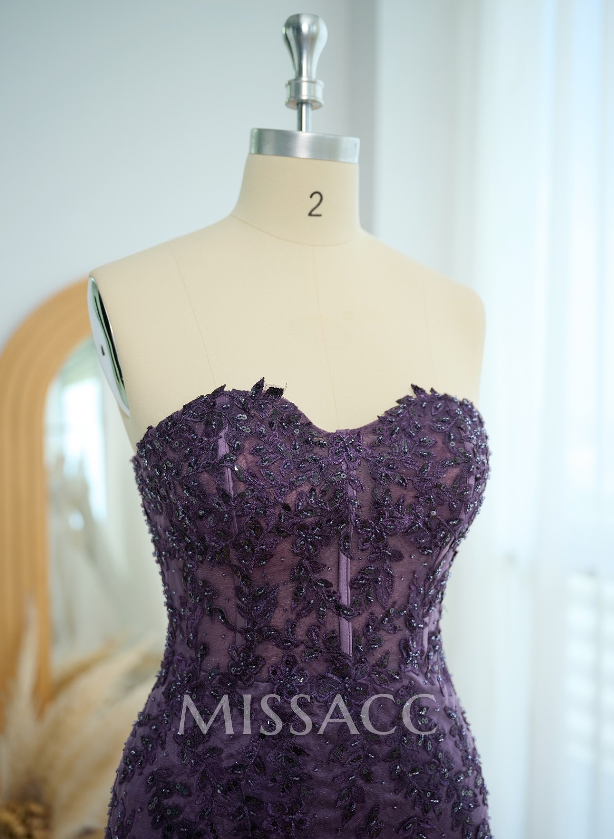 Exquisite Trumpet Sweetheart Sleeveless Lace/Tulle Prom Dresses With Appliques Lace