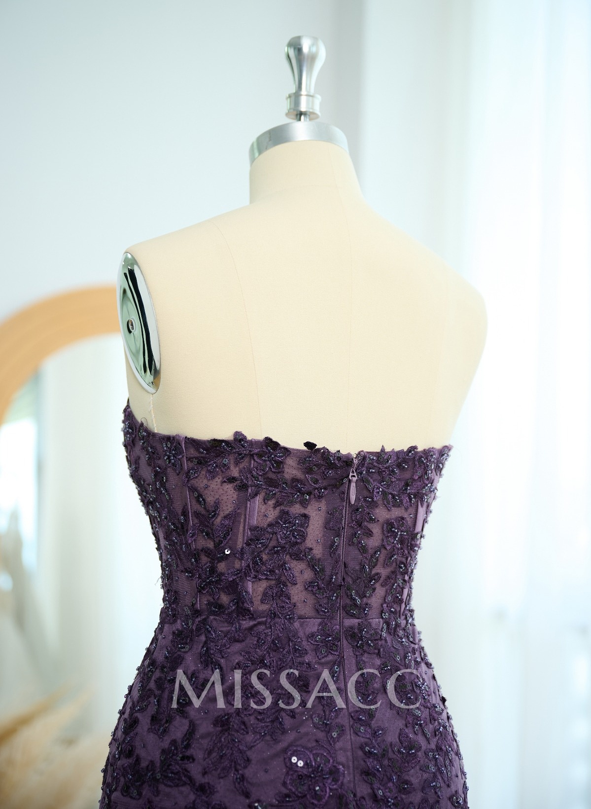 Exquisite Trumpet Sweetheart Sleeveless Lace/Tulle Prom Dresses With Appliques Lace