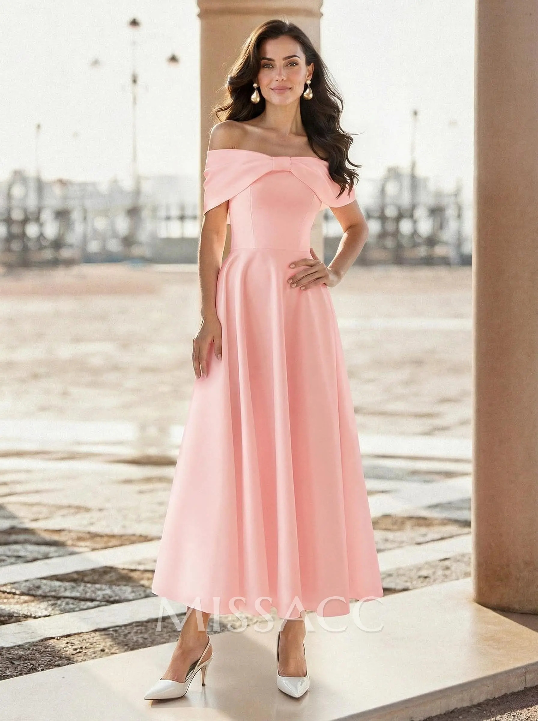off shoulder dip back cocktail dress Off-The-Shoulder Cocktail Dress with Draped Detail 39776