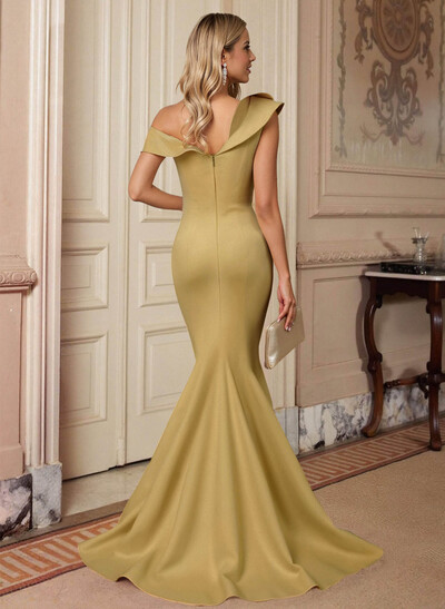 Trumpet/Mermaid Asymmetrical Sweep Train Elastic Satin Mother Of The Bride Dresses