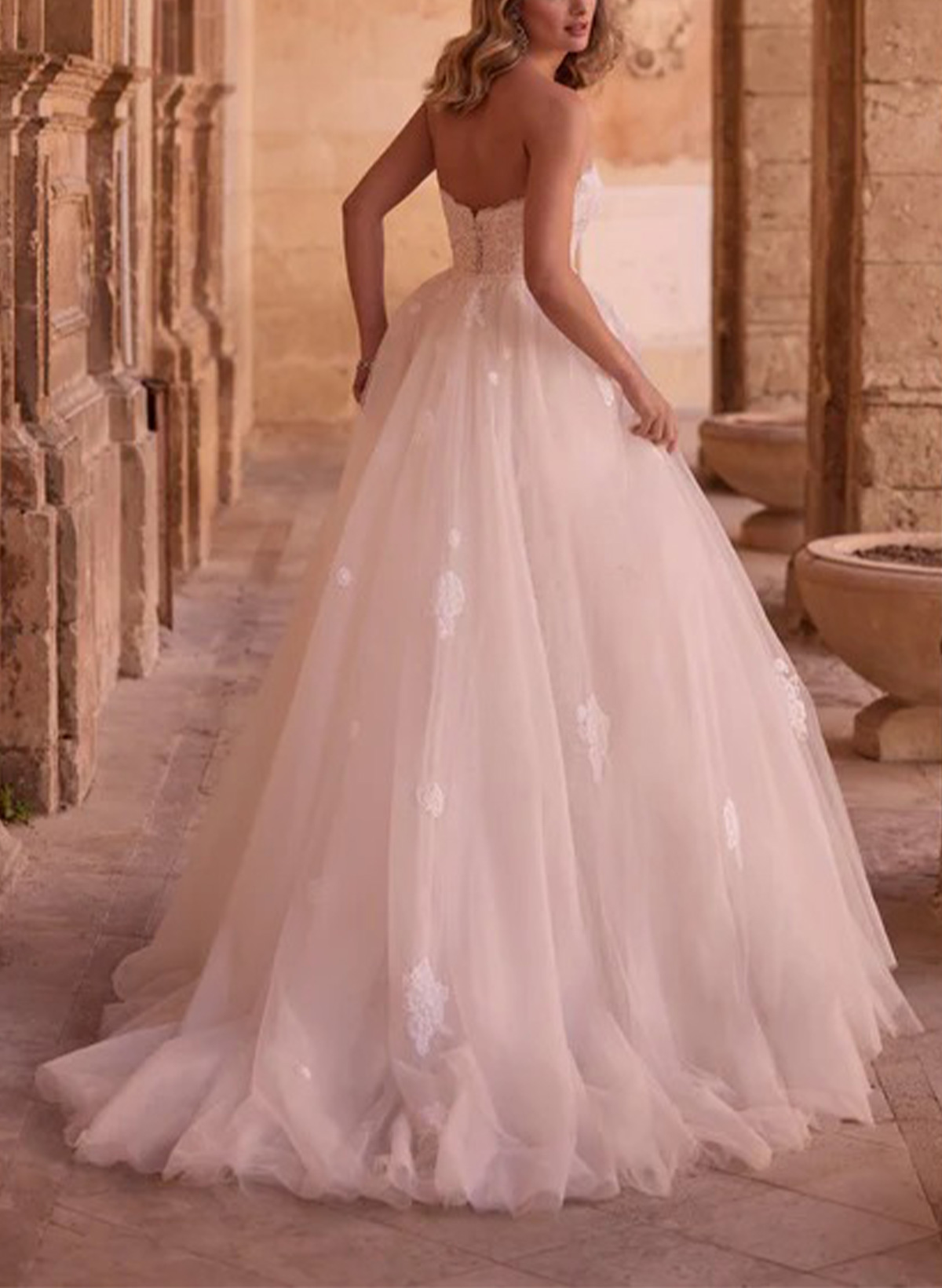 Sheath/Column Sweetheart Sleeveless Sweep Train Wedding Dresses With Overskirt Dress