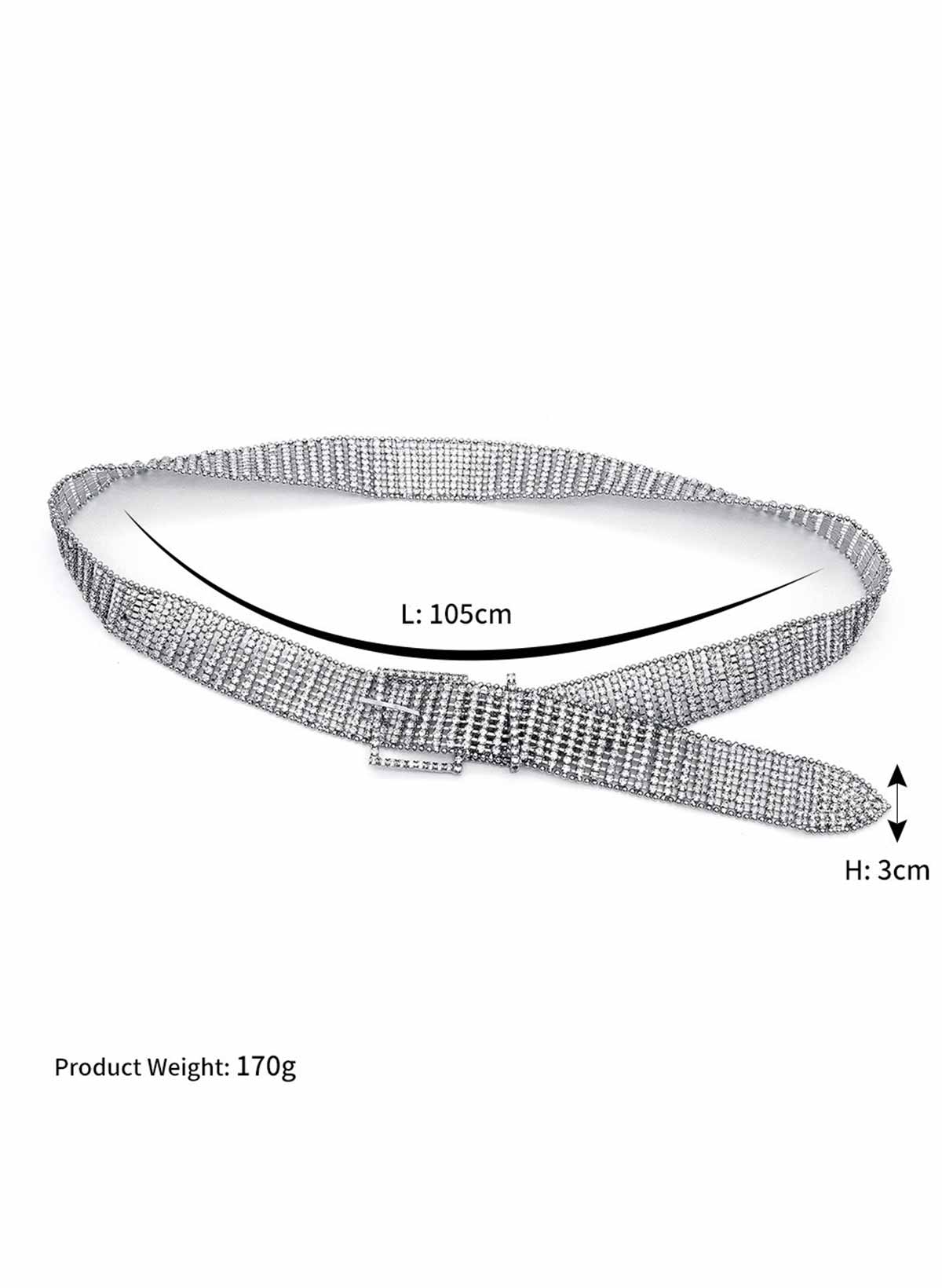 Chain Belt Rhinestone For Bridal/Bridesmaids