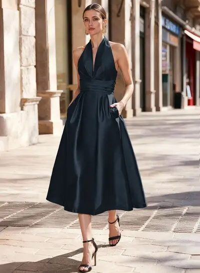 white christmas dresses PRETTYGARDEN Women's Summer Wedding Guest Dress Sleeveless Ruffle Form main image 0