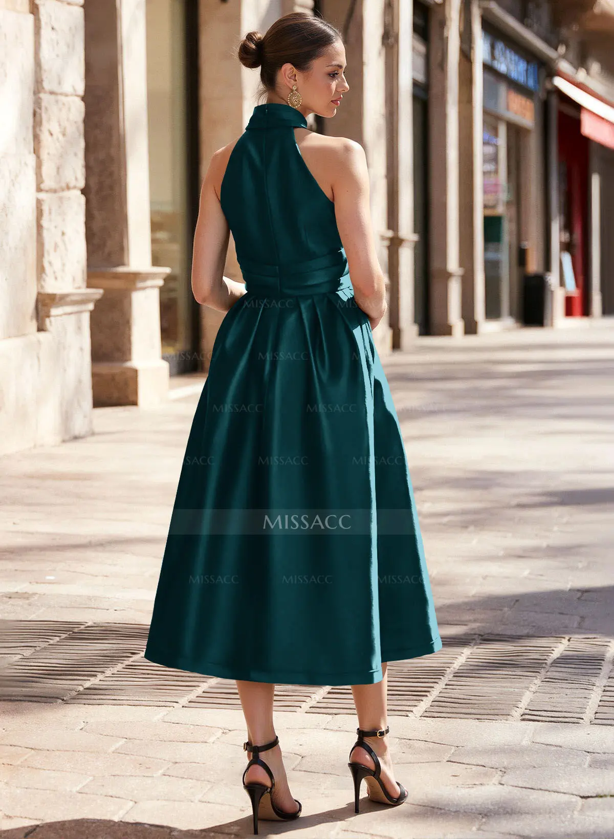 satin cocktail dresses Sherri Hill Sexy Chic Silky Satin Cocktail Dress Style 56541 Royal / 0