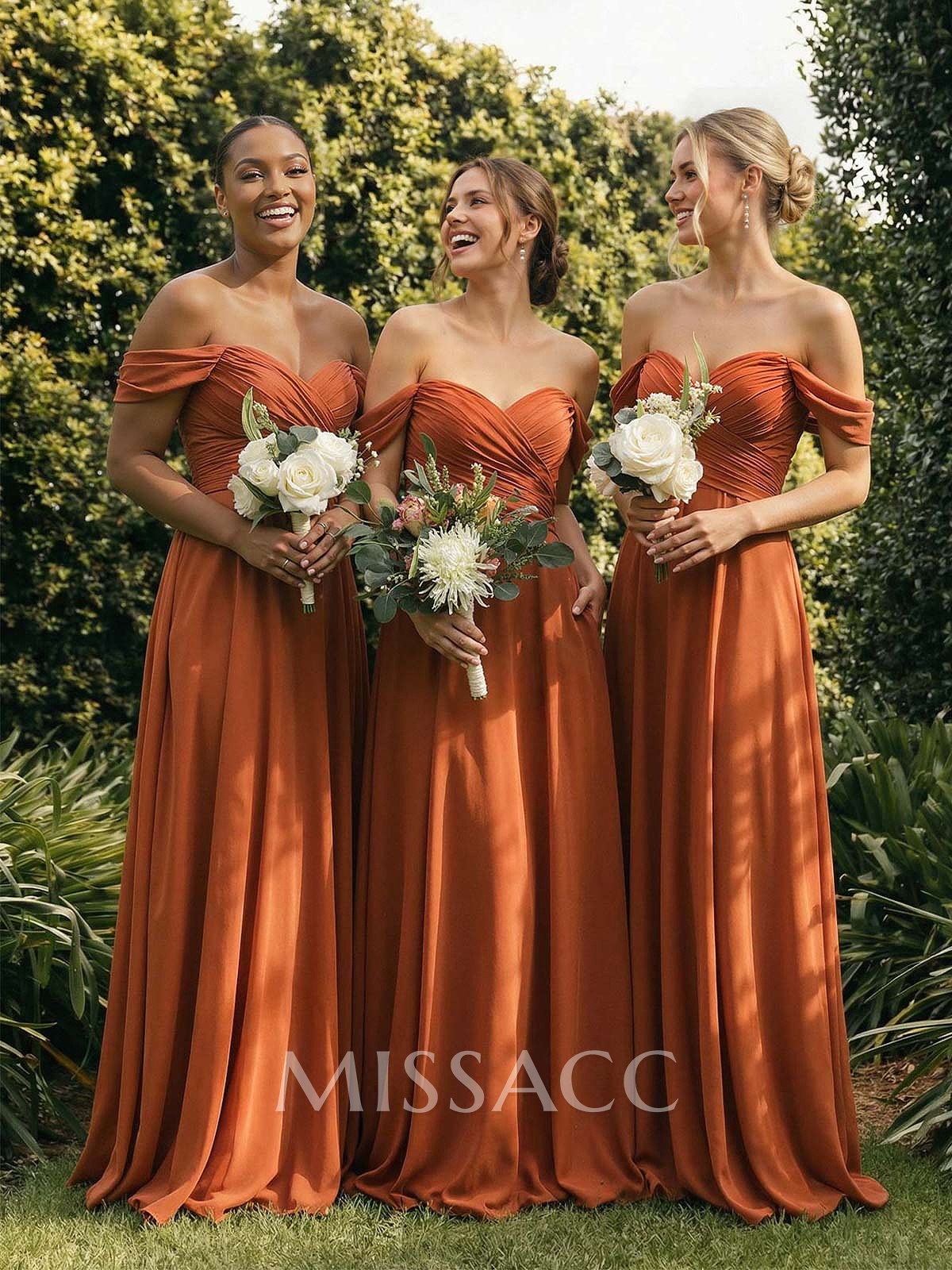 A-Line Sweetheart Sleeveless Floor-Length Chiffon Bridesmaid Dresses With A-Line Sweetheart Sleeveless Floor-Length Chiffon Bridesmaid Dresses With