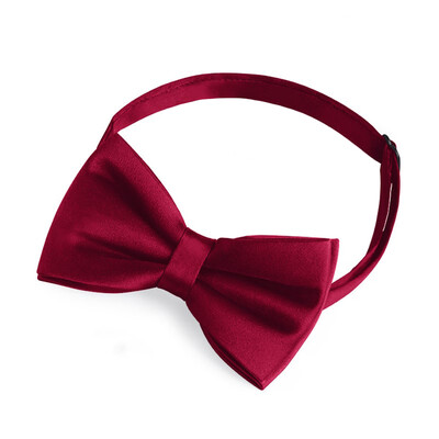 Classic Pre-Tied/Ready-Tie Charmeuse Plain Bow Ties