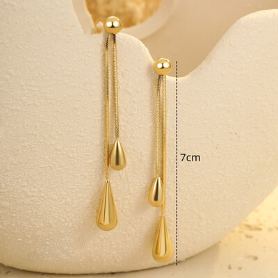 Stainless Steel Drop Earrings