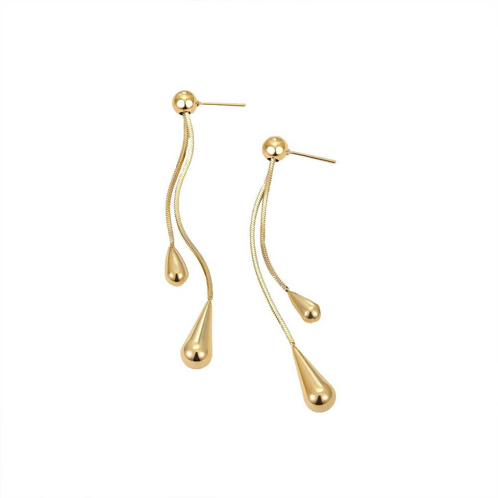 Stainless Steel Drop Earrings