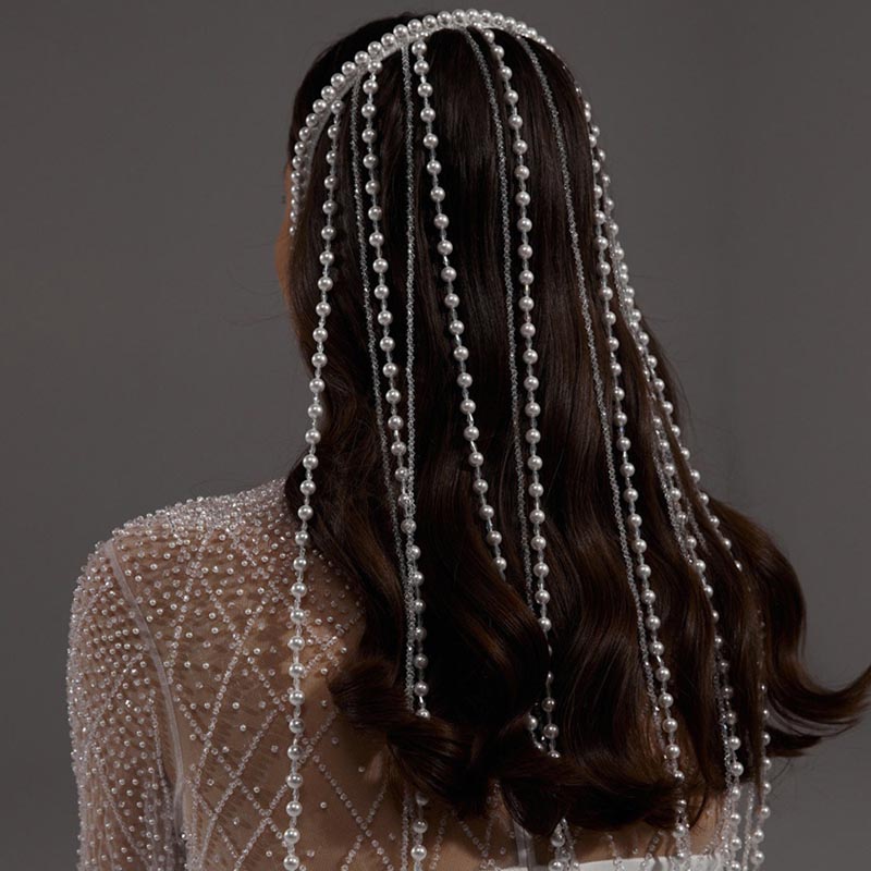 Wedding Party Headbands With Faux Pearl Beading