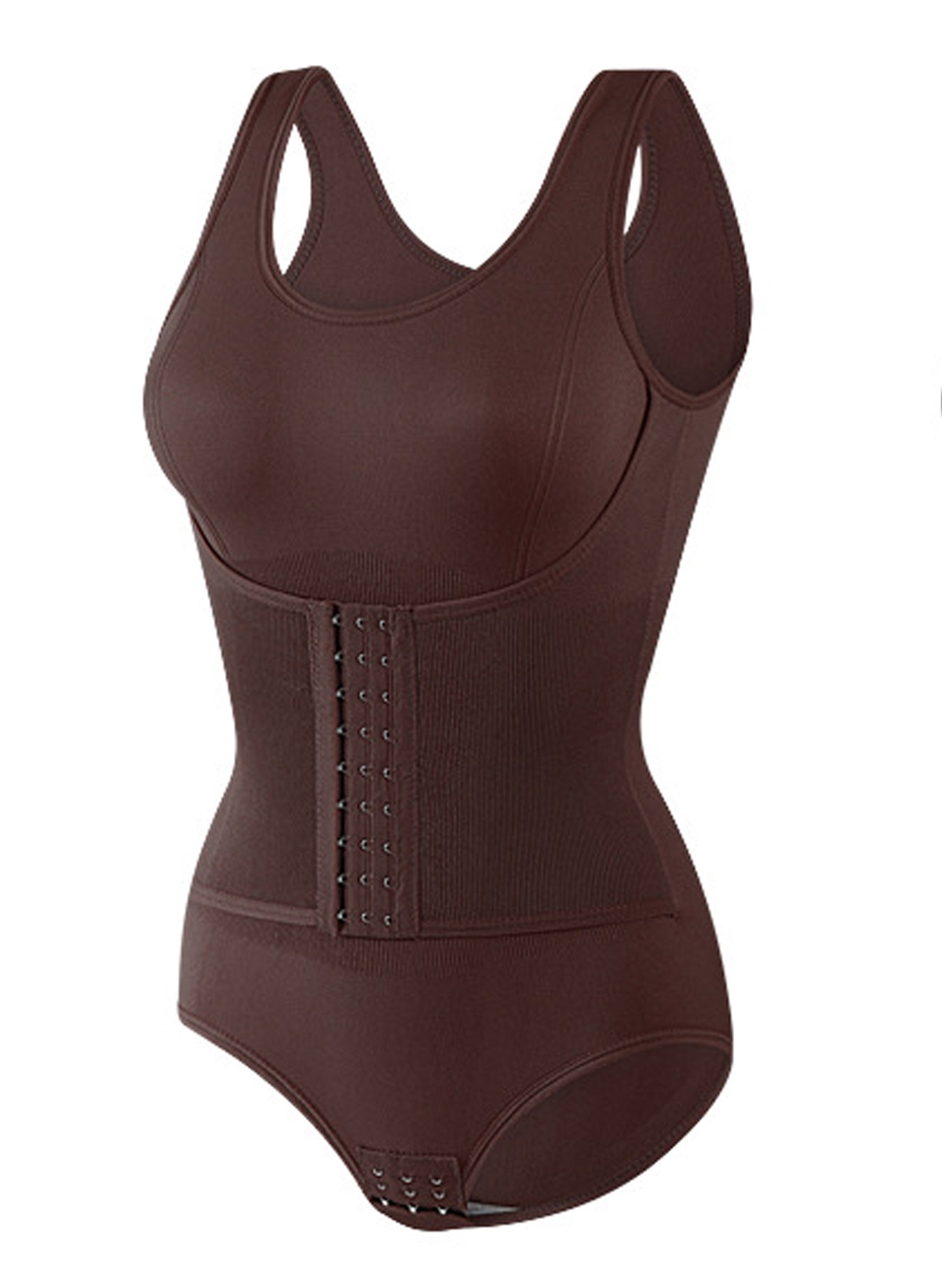 High-Elastic Buckle-Lined Pressure Girdle Chinlon Shapewear