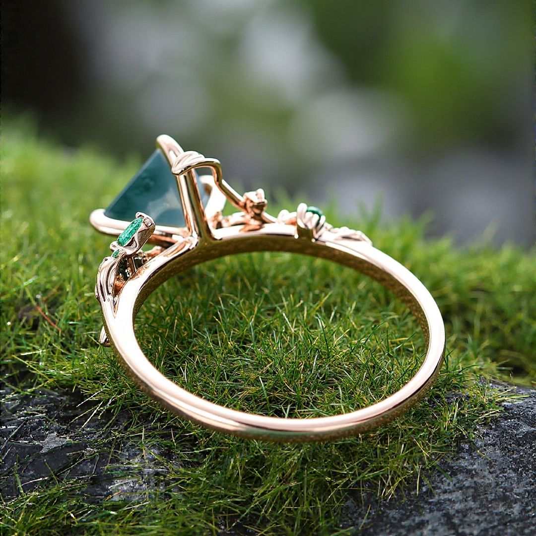 1CT Princess Cut Zircon Engagement Rings In Sterling Silver