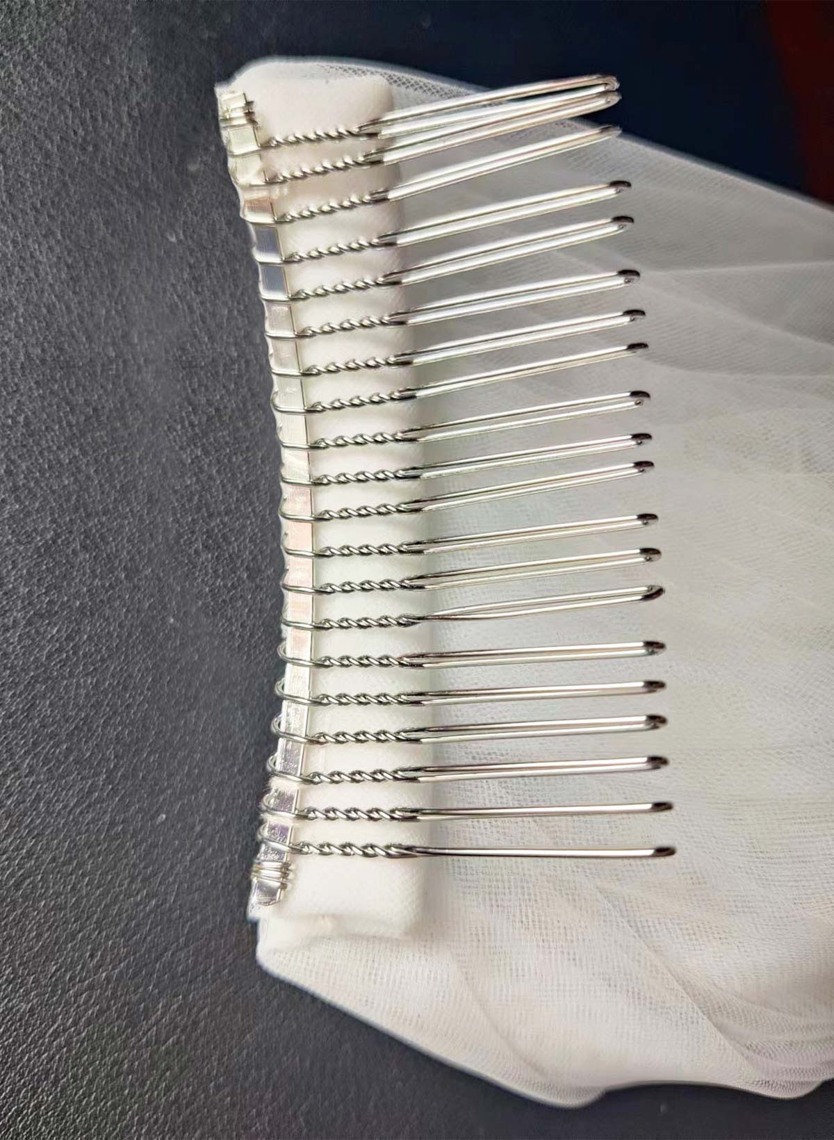 Lace Applique Edge Floral Two-Tier Tulle/Lace Elbow Bridal Veils