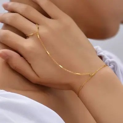 Beach Chain Ring Bracelet