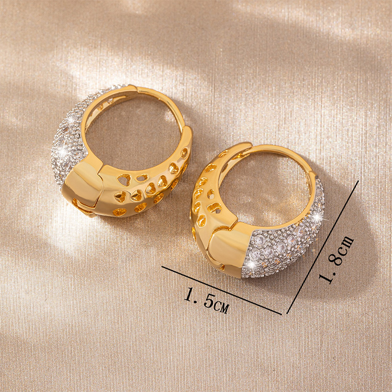 Zirconia Luxury Premium Hoop Earrings