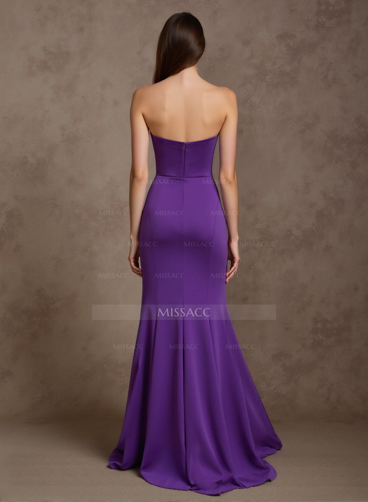 Elegant Cowl Neck Flower(s) Sweep Train Elastic Satin Evening Dresses