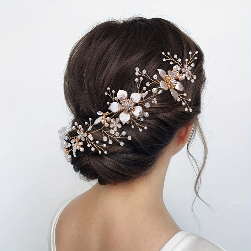 Flower And Leaf Wedding Headpiece