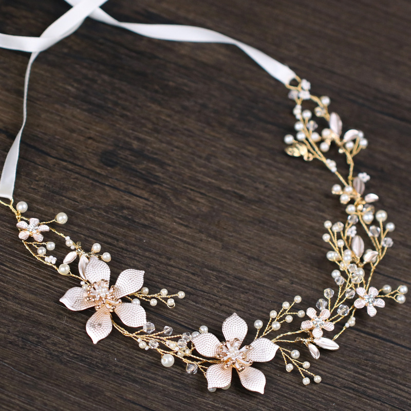 Flower And Leaf Wedding Headpiece