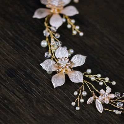 Flower And Leaf Wedding Headpiece