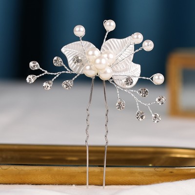 Pearl Hairpin Bridal Headpiece