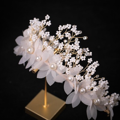 French Princess Flower Bridal Headdress