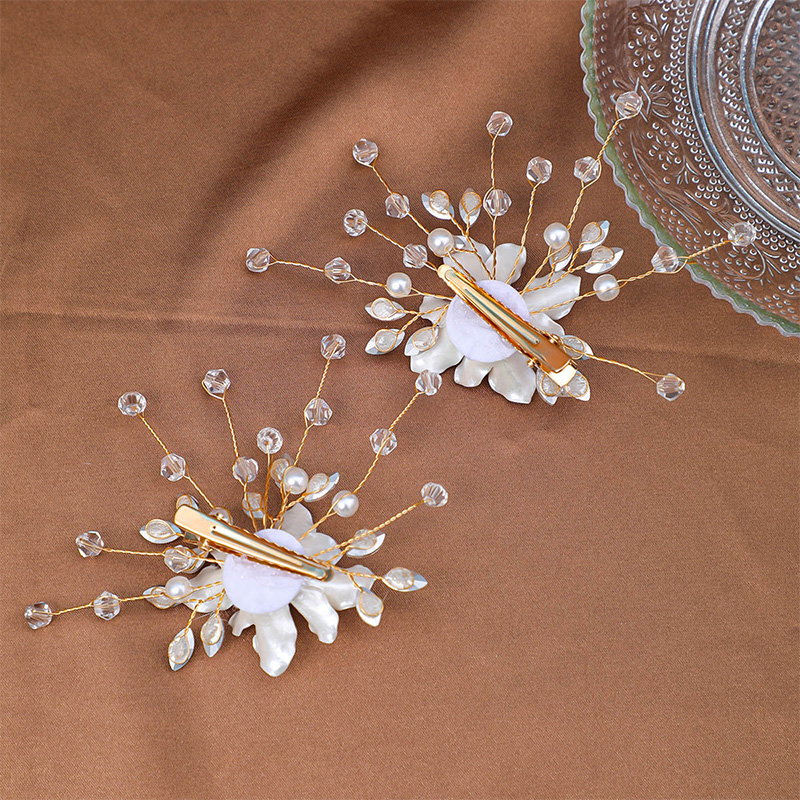 Simple Flower Hair Clips Bridal Headpieces