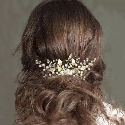 Leaf Hair Comb Bridal Headpiece